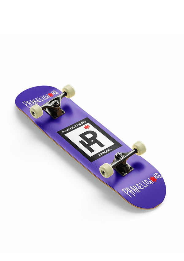 PURPLE GLOWRIDE REFLECTIVE SKATEBOARD