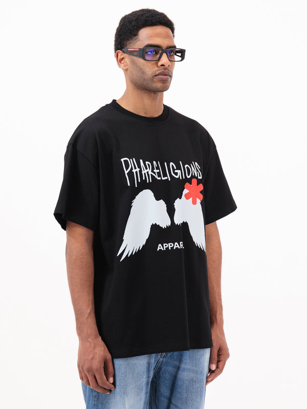 ANGEL WINGS T-SHIRT - BLACK