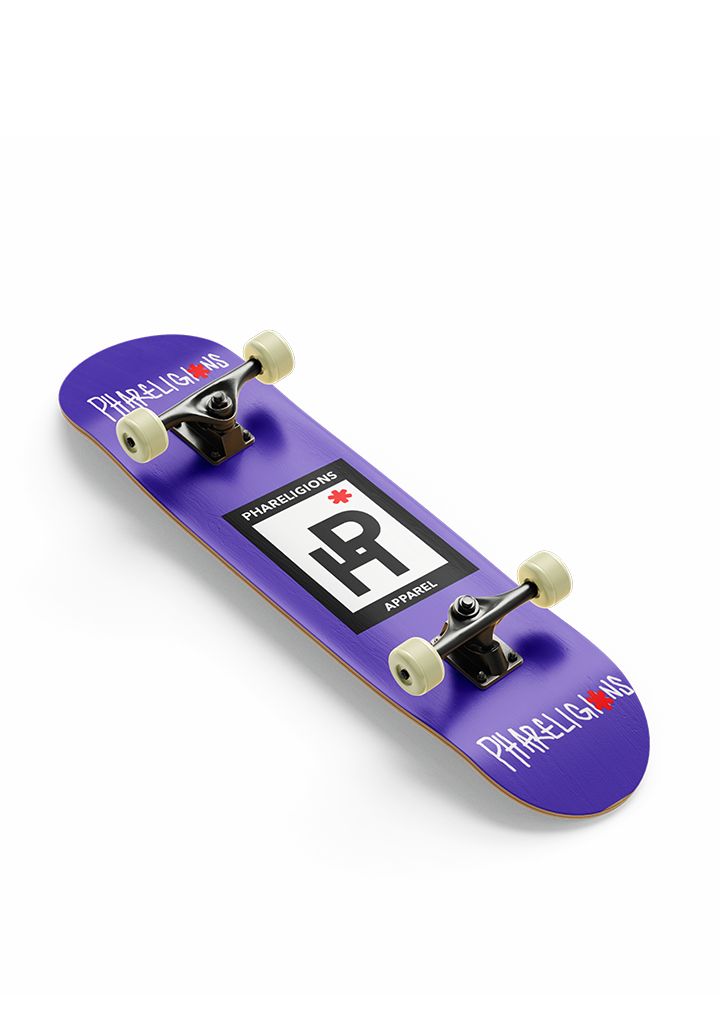 PURPLE GLOWRIDE REFLECTIVE SKATEBOARD