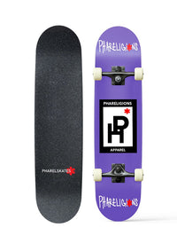 PURPLE GLOWRIDE REFLECTIVE SKATEBOARD